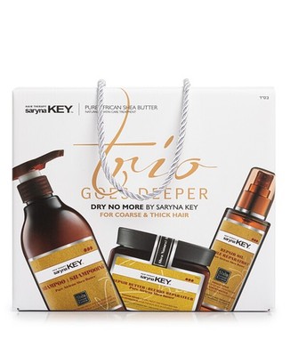 Saryna Key Hair Kit Pure African Shea Butter - Mask + Shampoo + Oil