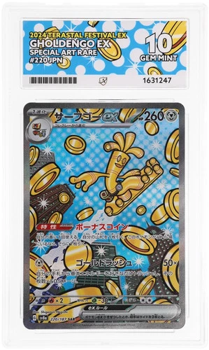 ACE 10 Gholdengo EX 220/187 Terastal Festival EX Pokemon Japanese Gem Mint
