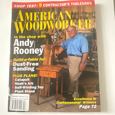 American Woodworker Magazine Dec 1997 Andy Rooney Dust-Free Sanding Illustrated