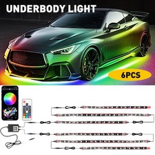 6pcs Dream Rgb Color Underglow Led Light Neon Kit Bluetooth Strip For Car Truck 6pcs Dream Rgb Color Underglow Led Light Neon Kit Bluetooth Strip For Car Truck