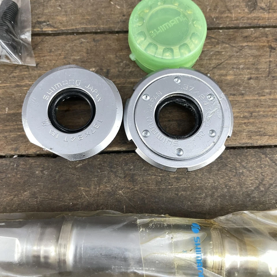 Vintage Shimano Deore XT BB-M730 Bottom Bracket 73mm 126.5mm NOS Japan Square - Image 4 of 4