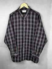 Burberrys Button Shirt Vintage 90s England Size XXL A-43