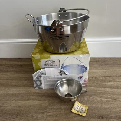 KitchenCraft Stainless Steel Maslin Pan Jam Marmalade Chutney & Jam Funnel New - Image 1 of 4