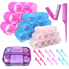 Hair Rollers Large Small 50PCS Set, 36PC Large Medium Small Hair Rollers for Vol