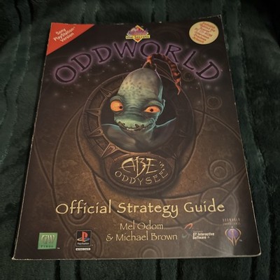 Oddworld Abe s Odyssey Official Strategy Guide PS1 GW Press VTG Rare No Disc