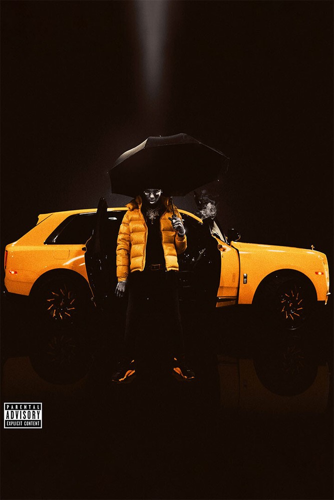 Key Glock Yellow Tape 2020 Rap Album Singer Painting Wall Art - POSTER 20x30