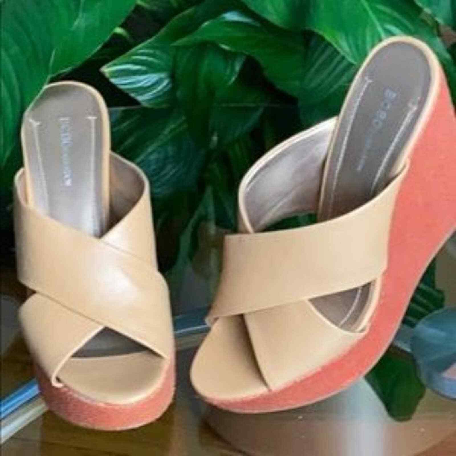 BCBGeneration 'Imagene' Platform Wedge Sandals Ta… - image 2