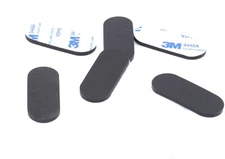 3/4" x 2 x 1/8" Oval Shaped Rubber Feet  Desktop Musical Gear  3M Adhesive Back