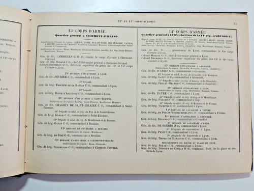 Militaria. Annuaire spécial de l’état-major général de l'armée, 1879 ( rare) - Picture 7 of 9