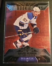 2007-08 Upper Deck Black Diamond Ruby 062/100 DAVID PERRON #163 Rookie RC