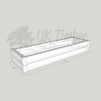Brown Loglap Garden Planter / Raised Bed 2600 X 800 Mm / Various Heights Brown Loglap Garden Planter / Raised Bed 2600 X 800 Mm / Various Heights