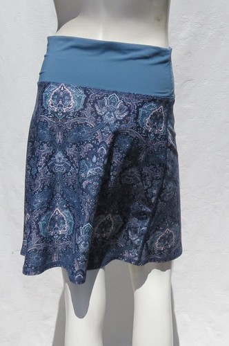 CARVE DESIGNS US Gr. S marineblau gedrucktes Trikot zum Anziehen einer Linie ROWAN Sommerrock NEUWERTIG - Bild 6 von 6