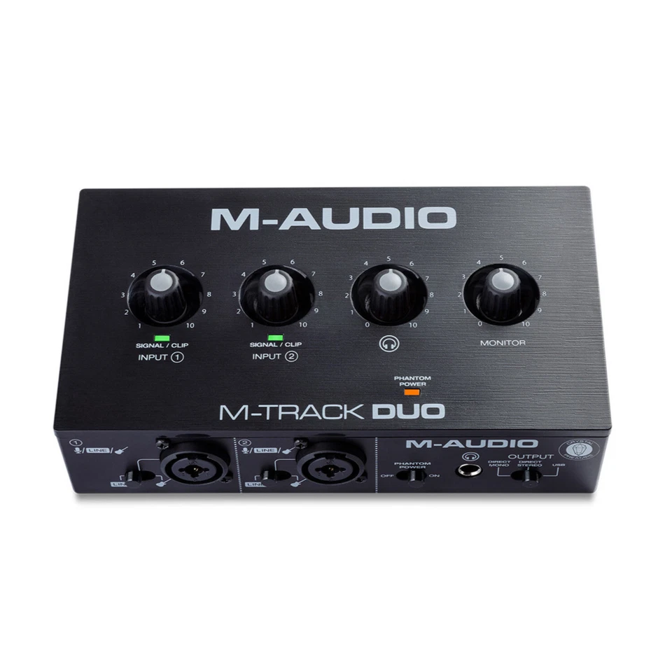 M-AUDIO M-TRACK DUO 2-Channel USB Audio Interface with 2 Crystal Preamps (48KHz) - Image 2 of 4