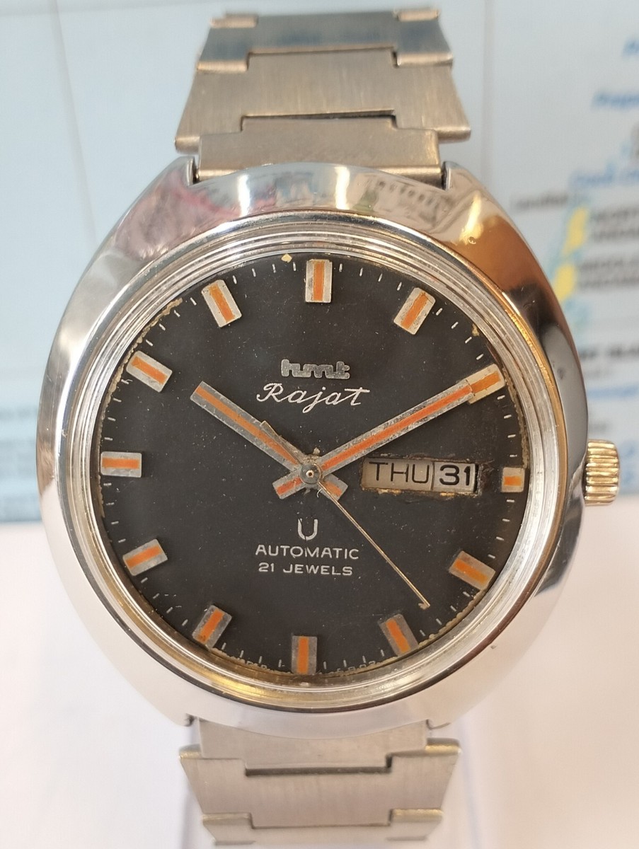 Vintage HMT Kanchan 21jewels Gold Dial Day and Date Automatic