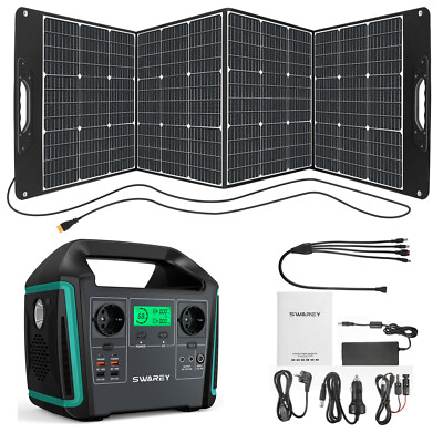 1000W Power Station 725,76Wh Solargenerator Max-1500W Mit 100W/200W Solarpanel