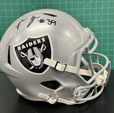 Las Vegas Raiders Nate Hobbs Full-size replica Speed Helmet W/ BAS