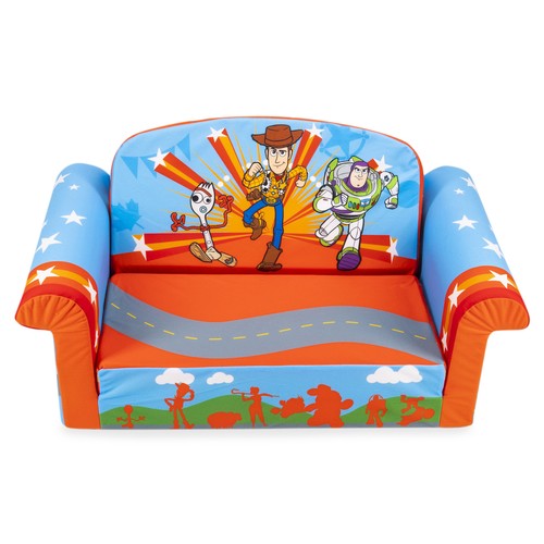 Marshmallow Furniture Kids 2-in-1 Flip Open Foam Sofa Bed, Toy Story 4 (Used)