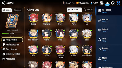 [GLOBAL] Epic 7 Starter 3ML Belian Arbiter Vildred Lionheart Cermia +pulls +Name