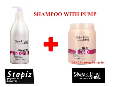 STAPIZ Rouge Blond Shampoo Haarmaske Seidenproteine Sleek Line Repair and Shine