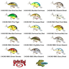 Strike King Crankbait (HC4S) Square Bill Rattling Pro Model Fishing Lure