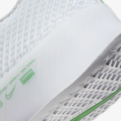 Nike Court Air Zoom Vapor 11 Tennis Shoes White Kelly Green DR6966