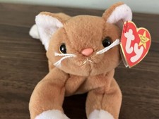 Ty Beanie Baby  Nip the Gold Cat  7.5" Stuffed Animal Plush Toy