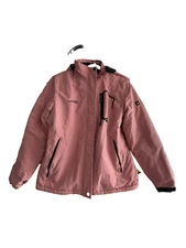 Moerdeng Jacket Womens L Pink Teddy Lined Waterproof Performance Outdoor Coat