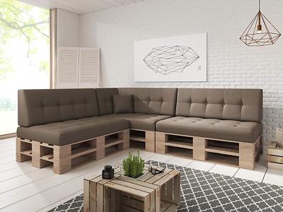 8er Set / Einzelkissen Palettenkissen Palettenauflage Sitzkissen Sofa Kaltschaum