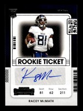 2021 Panini Contenders Rookie Ticket Reverse #240 Racey McMath Auto - NM-MT
