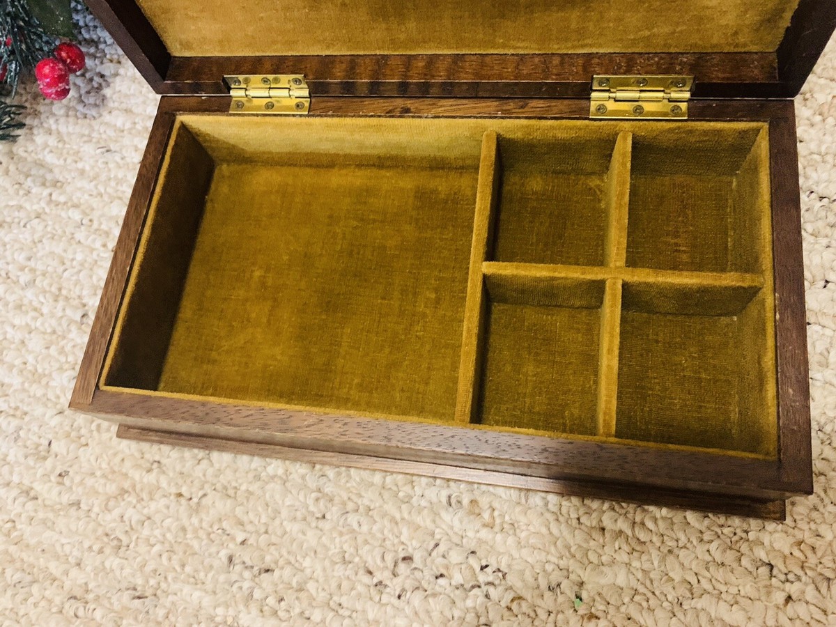 VINTAGE STACKING ボックス Vintage Apex®️ Japan Jewelry Box, Ribbed & Felted Top + Bottom