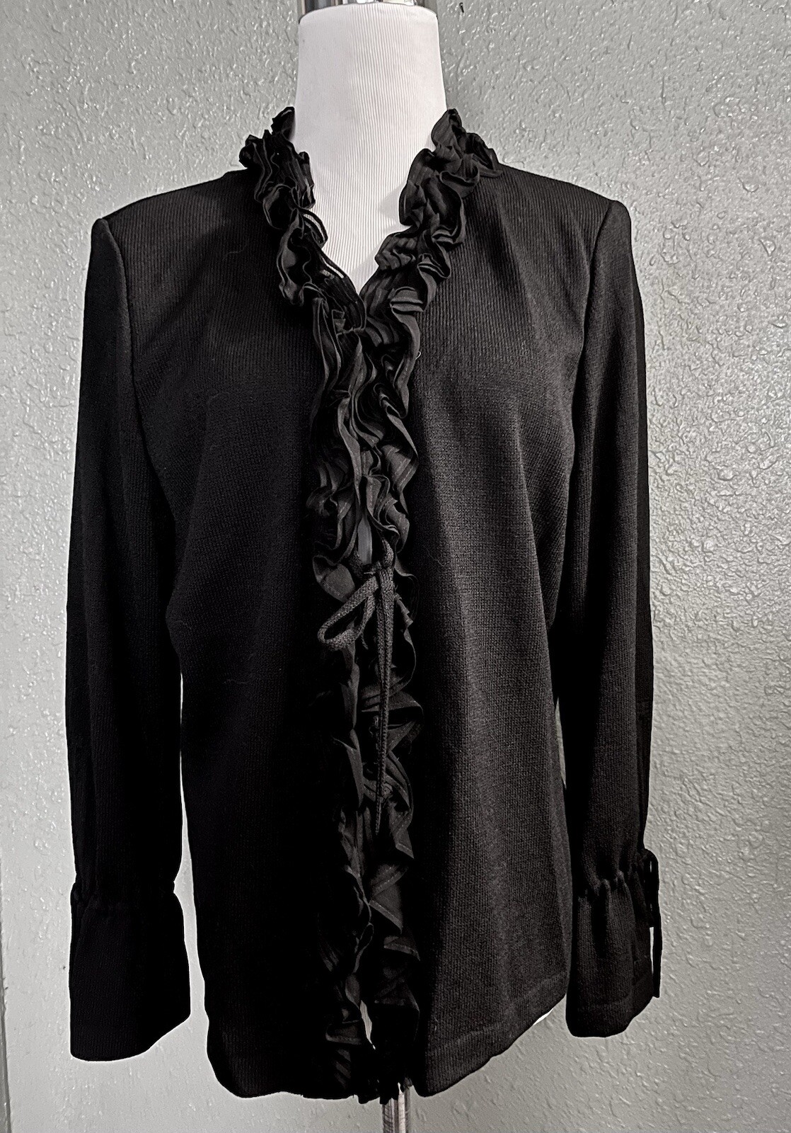 St John Essentials Ruffle Tie-Front Cardigan Swea… - image 1