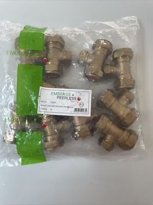 10x Embrace 22 mm x 22 mm x 15 mm kompaktes Kompressionsreduzier-T-Stück