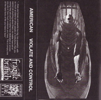 American Violate And Control TAPE MC Black Metal