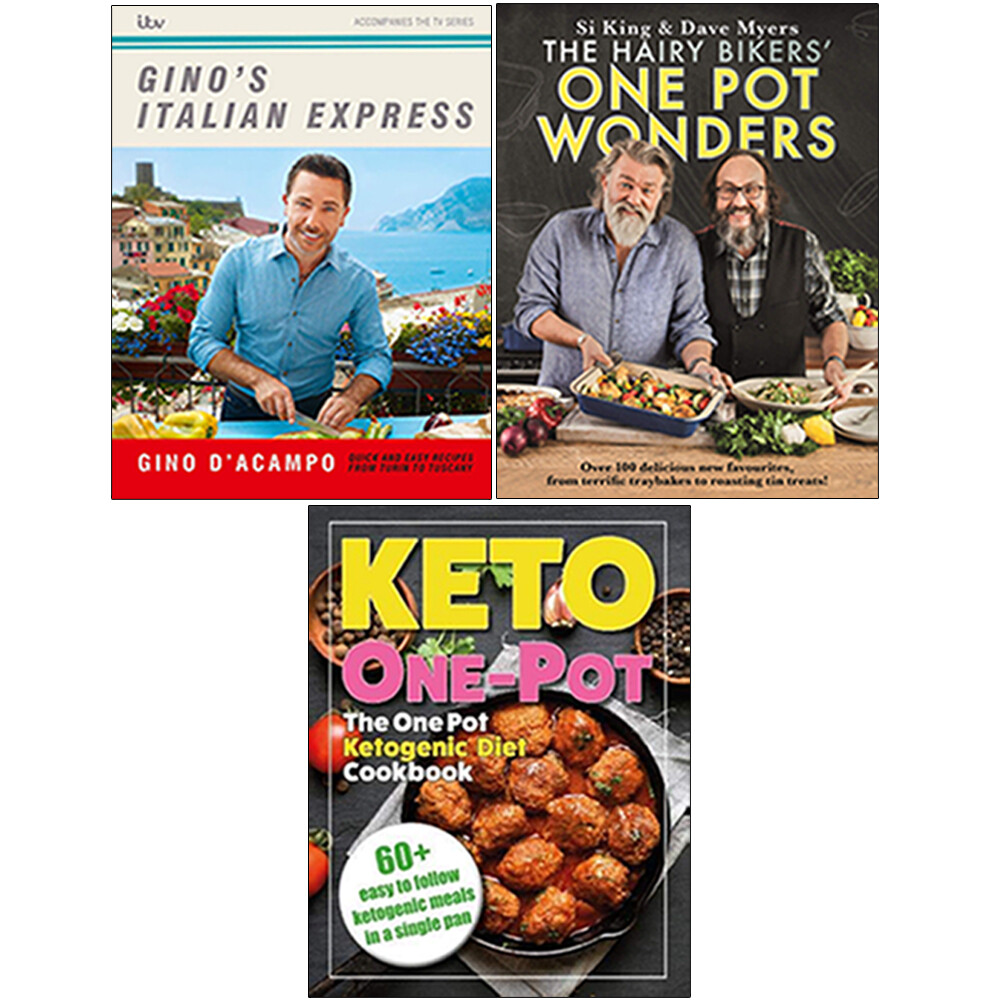 Ginos Italian Express,The One Pot Ketogenic Diet Cookbook 3 Books Collection Set
