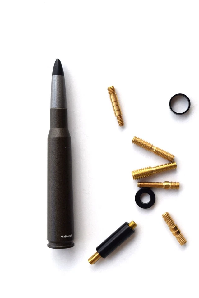 Antena bala calibre 50 VMS para Toyota Tacoma Tundra FJ Cruiser Rav4 Matrix Foto 4 de 4