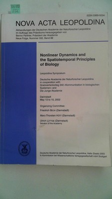 Nonlinear Dynamics and the Spatiotemporal Principles of Biology Hütt, Marc-Thors