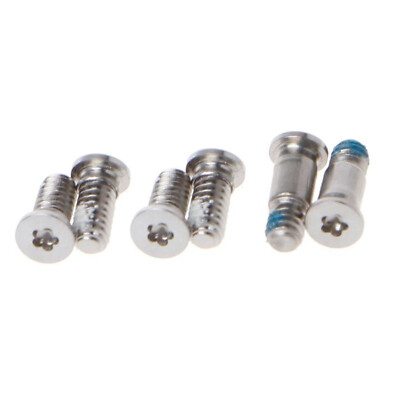 6x MacBook Pro Retina 15'' Screw A1707 Untergehäuse Bottom Boden Schrauben silber