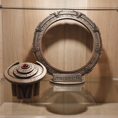 Stargate SG1 Tor & DHD & Ständer Skulptur Sammler Kunst Requisite Replik Statue