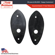 For 1936 Plymouth Front Head Lamp Light Rubber Pads Pair Black.