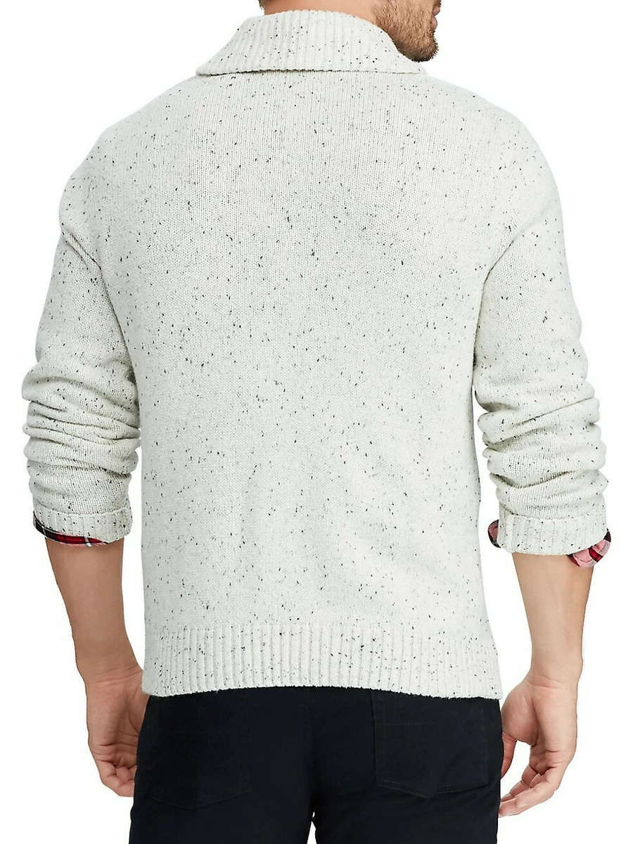 Chaps shawl collar best sale sweater