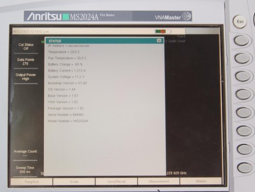 Anritsu MS2024A VNA Master 2MHz to 4GHz Vector Network Analyzer - Picture 2 of 4