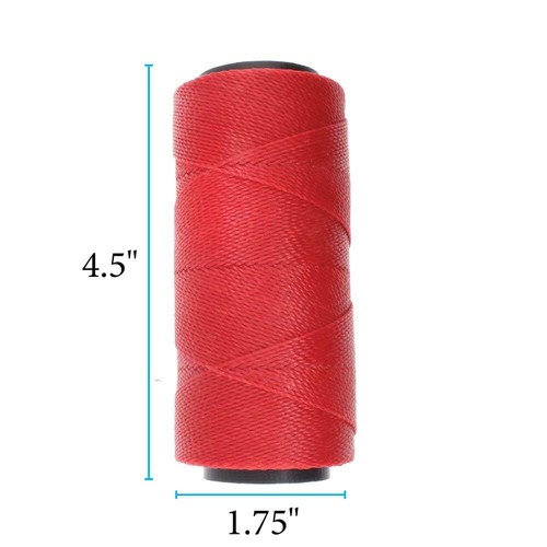 Knot-It Waxed Cording 1mm Crimson Red 43879 (144m/472ft) 2-Ply Polyester Crod - Picture 2 of 6