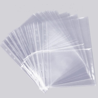 Trading Card Sleeves, 10 Pcs A5 Binder Sleeves Clear Plastic Bag Card  Display Ri | eBay Australia