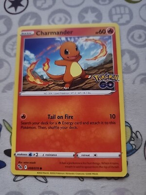 Charmander - Pokemon GO 008/078 - Pokemon TCG - Near Mint (NM)