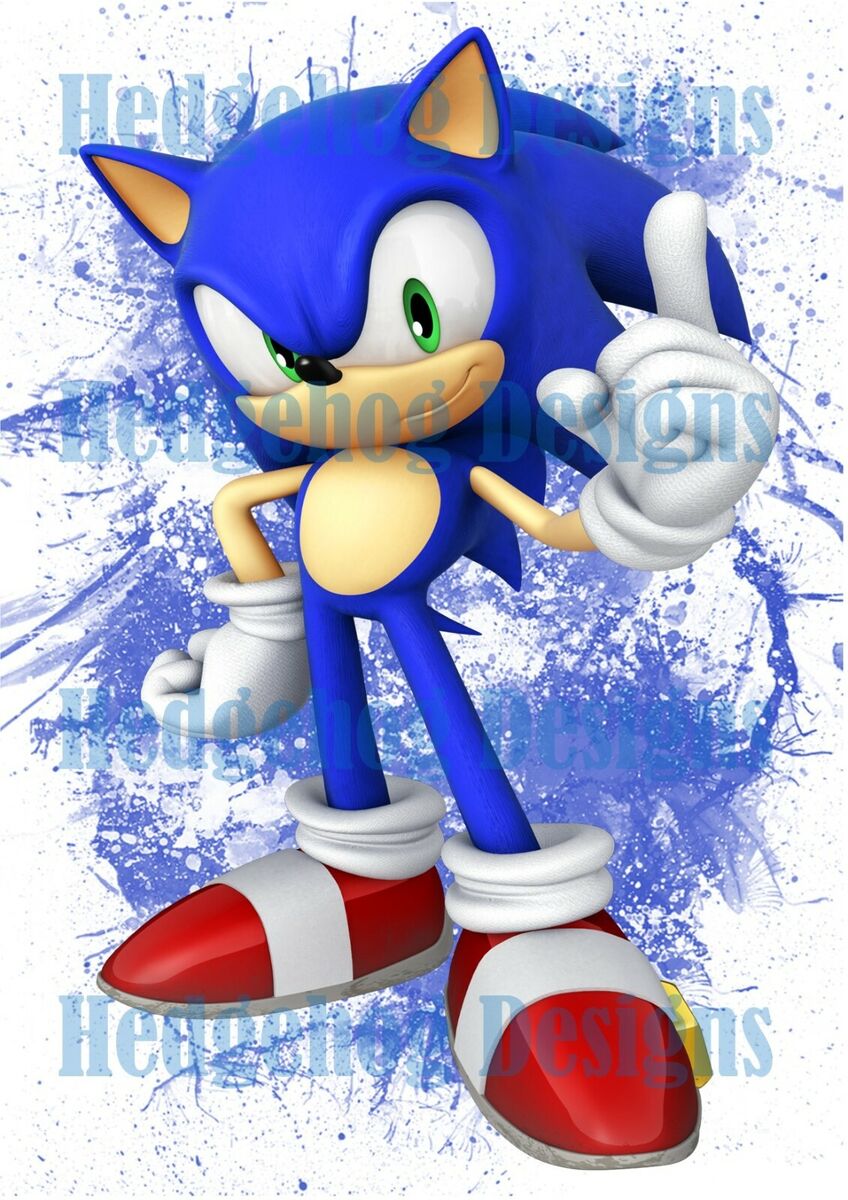 Classic Sonic The Hedgehog Art Print