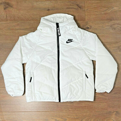 Nike Sportswear Damen Puffer Jacke Mantel Weiß Größe M CV8697 100