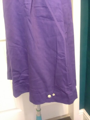 Hooch Purple Sleeveless Cotton Mini Dress - Size 14 (X) - Picture 3 of 6