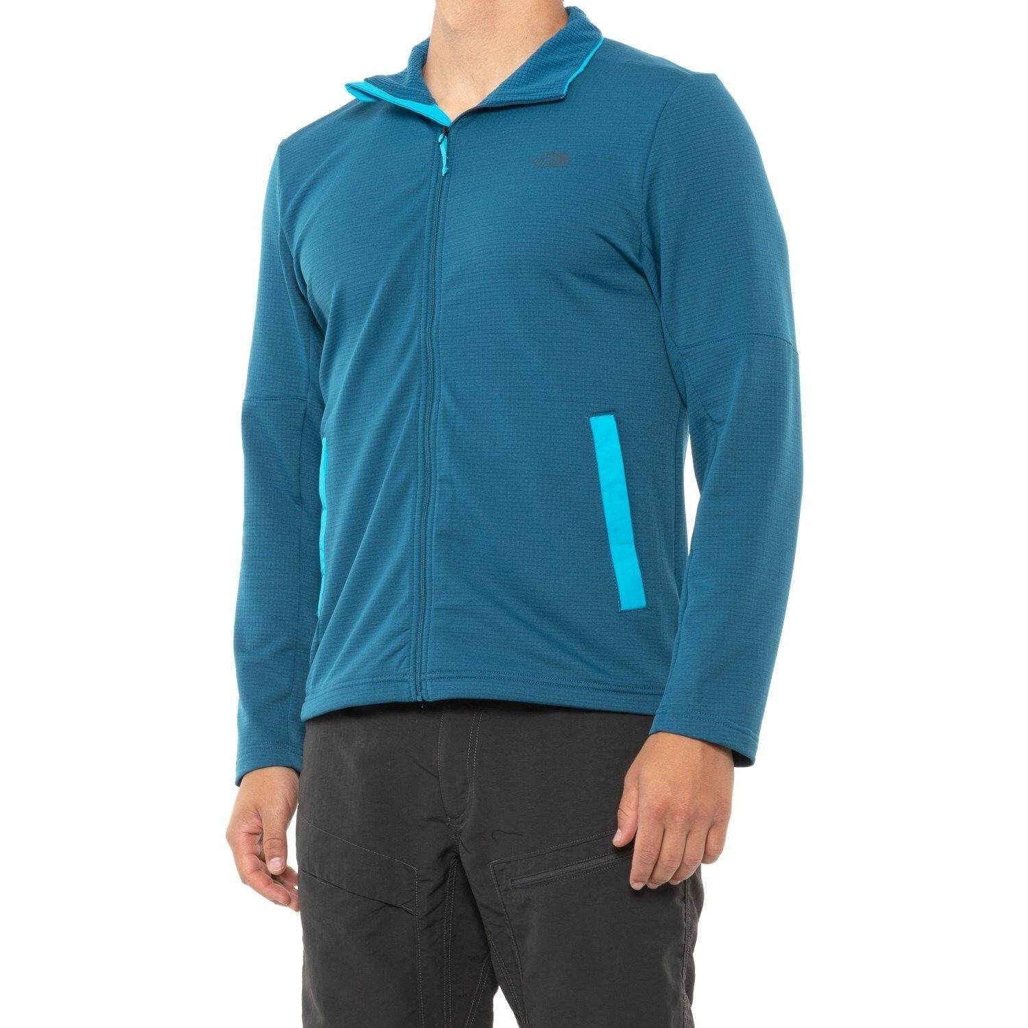 The North Face Men's XXL Wayroute Full Zip Jacket in Moroccan Blue and Meridian Blue