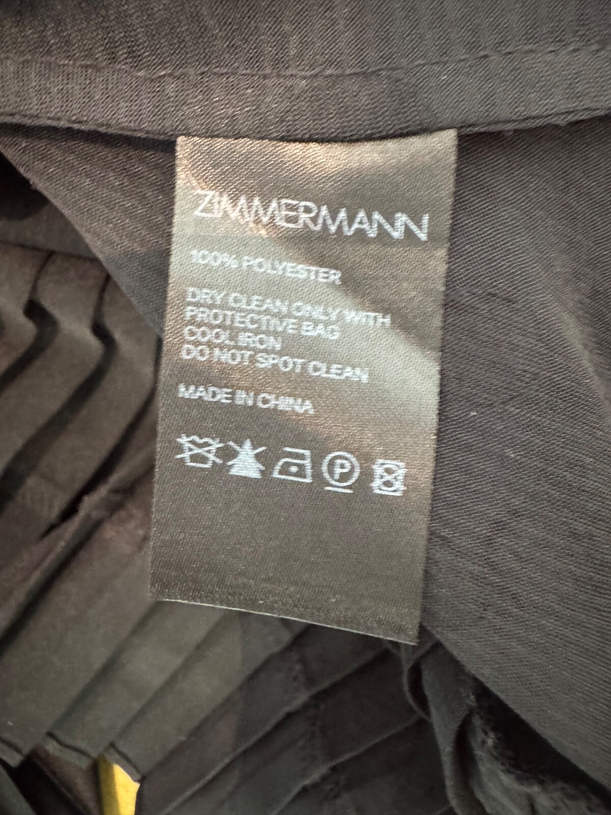 Zimmermann Black Dress Sheer, Ruffles, Polkadots, Size 2