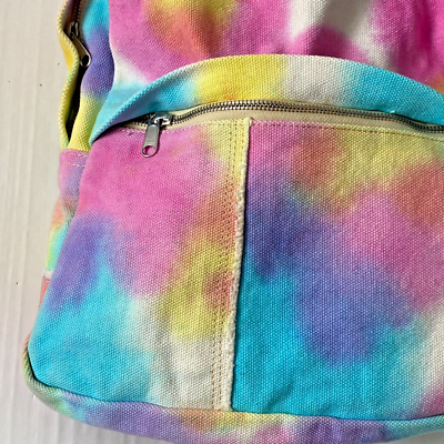 Urban Outfitters Tie Dye Distressed Canvas Backpack Large  display picture 1